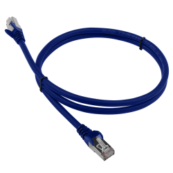 Патч-корд LANMASTER LSZH FTP кат.6, 0.5 м, синий