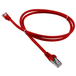Патч-корд LANMASTER LSZH FTP кат.5e, 1.0 м, красный