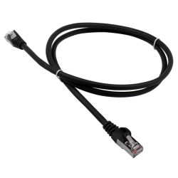 Патч-корд LANMASTER LSZH FTP кат.5e, 10 м, черный