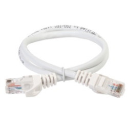 ITK Коммутационный шнур (патч-корд), кат.5Е UTP, 3м, белый