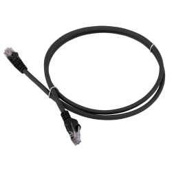 Патч-корд LANMASTER LSZH UTP кат.6, 0.5 м, черный