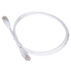 Патч-корд TWT UTP кат.5e, с заливными колпачками, 20.0 м, белый