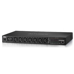 ATEN Rack eco PDU, Outlet-Metered & Switched, 1U, 16A, 230V, Output: (7) C13 & (1) C19, Input: IEC  С20 , Power cord 3,0 m