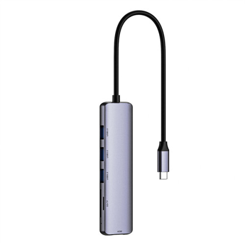 Netac Hub WF14, Type-C to USB3.0*3+HDMI+mSD/SD 2.0 (repl. NT08WF14-30GR)
