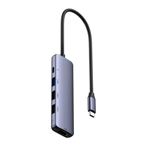Netac Hub WF13, Type-C to USB3.0+USB2.0*2+100W PD+HDMI (repl. NT08WF13-30GR)