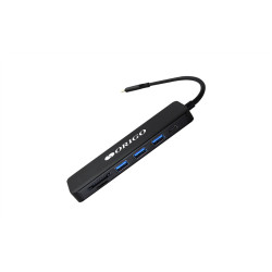 ORIGO Док-станция USB-C, 3xUSB 3.0, 1xUSB-C/PD 3.0, 1xHDMI, слот SD/TF/microSD