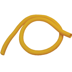 Гофротруба 80 мм для кабельного спуска, с разрезом, 3 метра, желтая