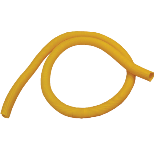 Гофротруба 80 мм для кабельного спуска, с разрезом, 3 метра, желтая