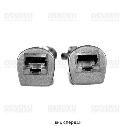 OSNOVO PPK-11 Пассивный комплект (инжектор + сплиттер) для передачи PoE по кабелю Cat 5e. Предназначен для питания оконечных сетевых устройств. Напряжение PoE - до 57V(конт. 4,5 (+); 7,8 (-)). Fast Et