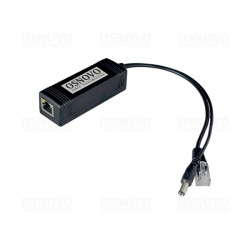 OSNOVO PoE Splitter/3 PoE-сплиттер Fast Ethernet. Соответствует стандартам PoE IEEE 802.3af/at. Предназначен для питания оконечных сетевых устройств, не поддерживающих PoE. Порты: вх. - RJ45(10/100 Ba