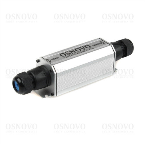 OSNOVO E-PoE/1GW Уличный PoE удлинитель 10M/100M/1000M Gigabit Ethernet до 500м (до 22W). Увеличение расстояния передачи данных + питание на 100м. При каскадном подключении - 2 x E-Poe/1GW: до 300м (д