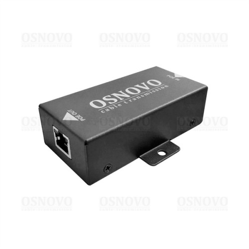 OSNOVO E-PoE/1G PoE удлинитель 10/100/1000M Gigabit Ethernet до 500м. Увеличение расстояния передачи данных + питание на 100м. При каскадном подключении - 2 x E-Poe/1G: до 300м (до 12W), 3 x E-Poe/1G: