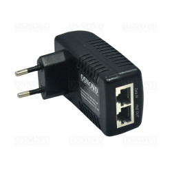 OSNOVO Midspan-1/151A PoE-инжектор Fast Ethernet на 1 порт. Совместим с оборудованием PoE IEEE 802.3af. Мощность PoE на порт - до 15.4W. Напряжение PoE - 50V(конт. 4,5(+); 7,8(-)). Порты: вх. - 1 x RJ