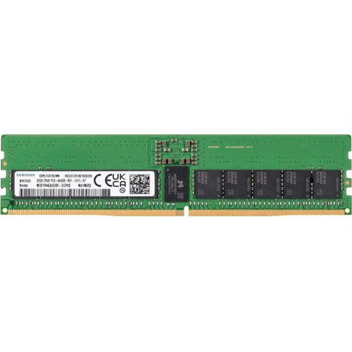 Samsung DDR5  32GB RDIMM 6400 Mbps (2Rx8) ECC  Reg  1.1V (M321R4GA3EB2-CCP), 1 year, OEM