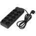 Powercom сетевой фильтр, 1,8 метра, 10 розеток, USB-Ax2, USB Type-C, 16А/4кВт, cечение провода: 1,5мм2, цвет черный, 1 год гарантии (2065238) Powercom сетевой фильтр, 1,8 метра, 10 розеток, USB-Ax2, USB Type-C, 16А/4кВт, cечение провода: 1,5мм2, цвет черный, 1 год гарантии (2065238)
