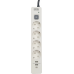 Powercom сетевой фильтр, 3 метра, 4 розетки, USB-Ax2, USB Type-C, 16А/4кВт, cечение провода: 1,5мм2, цвет белый, 1 год гарантии (2066038)