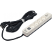 Powercom сетевой фильтр, 3 метра, 4 розетки, USB-Ax2, USB Type-C, 16А/4кВт, cечение провода: 1,5мм2, цвет белый, 1 год гарантии (2066038)
