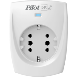 Сетевой фильтр ZIS PILOT BIT S, 1 розетка, 16А/3,5кВт, св.серый