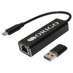 ORIGO Сетевой адаптер USB-C / 2.5G Ethernet с переходником USB-C / USB-A
