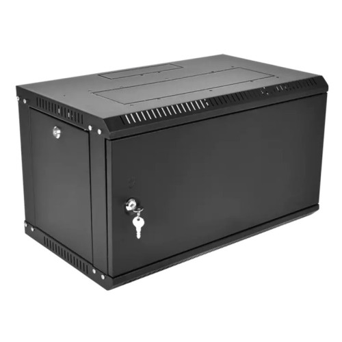 ЦМО Шкаф телекоммуникационный настенный разборный ЭКОНОМ 9U (600  650) дверь металл, цвет черный