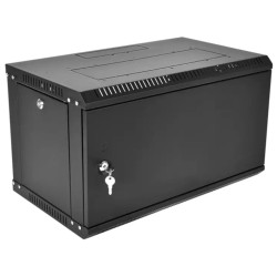 ЦМО Шкаф телекоммуникационный настенный разборный ЭКОНОМ 6U (600  520) дверь металл, цвет черный