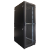 ЦМО Шкаф серверный напольный 48U (800  1000) дверь перфорированная, задние двойные перфорированные, чёрный
