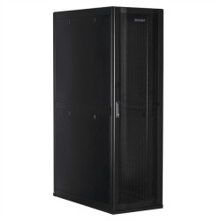 SMARTWATT Серверный шкаф Rack S-Series 42U 600x1200мм, двери с перфорацией, боковые панели 4шт и ролики в комплекте, черный (4512020620014)
