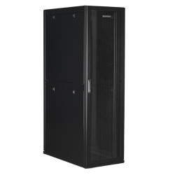 SMARTWATT Серверный шкаф Rack S-Series 42U 600x1070мм, двери с перфорацией, боковые панели 4шт и ролики в комплекте, черный (4512020620015)