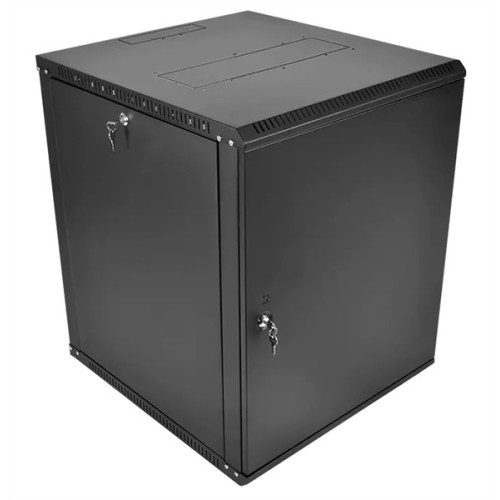 ЦМО Шкаф телекоммуникационный настенный разборный ЭКОНОМ 15U (600  350) дверь металл, цвет черный