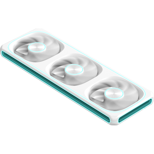 Formula V Line AIR FUSION 3 WH, 360x120x28mm, ARBG 3pin + PWM 4pin, 500-1800 RPM, 34.95 DBA MAX, HYDRO BEARING