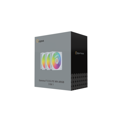 Ocypus Gamma F12 Elite WH ARGB 3 IN 1, 120x120x25mm, 4-PIN PWM, 600-1800 RPM, 26 DBA MAX, HYDRO BEARING