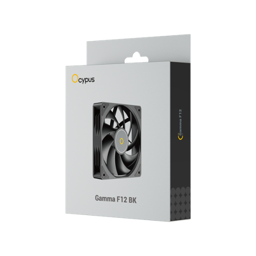 Ocypus Gamma F12 BK, 120x120x25mm, 3-PIN, 1300 RPM, 24.5 DBA MAX, HYDRO BEARING