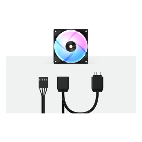 Ocypus Delta F12 BK ARGB, 120x120x25mm, 4-PIN PWM, 500-2000 RPM, 29 DBA MAX, HYDRO BEARING