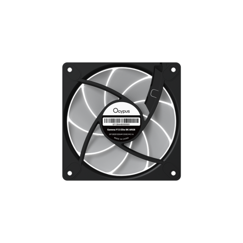 Ocypus Gamma F12 Elite BK ARGB, 120x120x25mm, 4-PIN PWM, 600-1800 RPM, 26 DBA MAX, HYDRO BEARING
