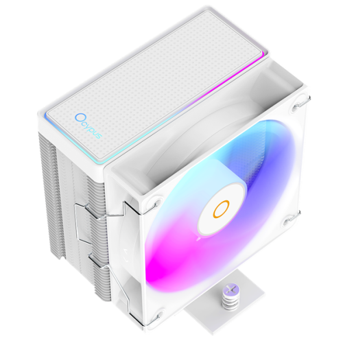 Ocypus Gamma A40 WH ARGB Digital, 100mm ARGB FAN, Top Display Panel, 4 HEAT PIPES, 4-PIN PWM, 600-2400 RPM, 29.5DBA, HYDRO BEARING, LGA115X/1200/1700/18XX, AM4/AM5