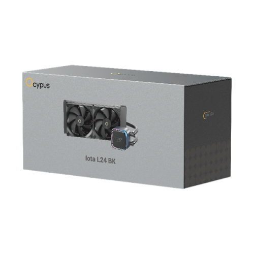 Ocypus Iota L24 BK, 240mm, Display Pump, 2x120mm FDB fans, LGA115X/1200/1700/18XX, AM4/AM5
