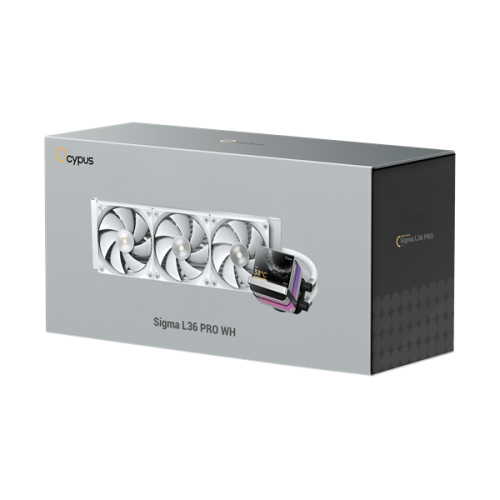 Ocypus Sigma L36 PRO WH, 360mm, LCD Pump, 3x120mm FDB fans, LGA115X/1200/1700/18XX, AM4/AM5