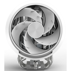 ZALMAN ZET5 WHITE, 5 HEAT PIPES, 4-PIN PWM, 600-2000 RPM, 30.4 DBA MAX, HYDRO BEARING, FULL SOCKET SUPPORT