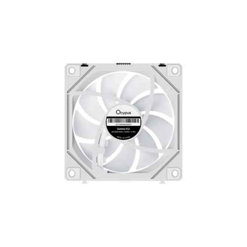 Ocypus Gamma F12 UNI WH ARGB REVERSE BLADE 3 IN 1, 3x120x120x25mm, 4-PIN PWM, 800-1800 RPM, 31 DBA MAX, HYDRO BEARING