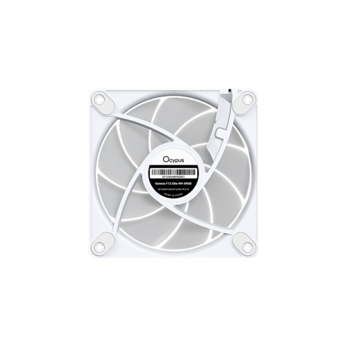 Ocypus Gamma F12 Elite WH ARGB 3 IN 1, 120x120x25mm, 4-PIN PWM, 600-1800 RPM, 26 DBA MAX, HYDRO BEARING