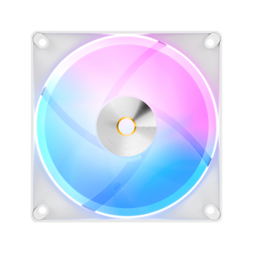 Ocypus Delta F12 WH ARGB 3 IN 1, 120x120x25mm, 4-PIN PWM, 500-2000 RPM, 29 DBA MAX, HYDRO BEARING