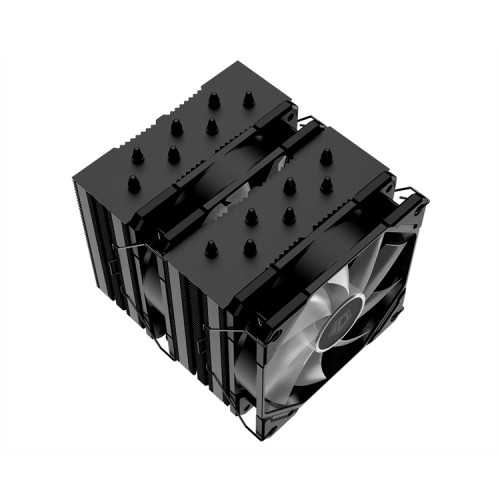 ID-COOLING SE-207-XT ARGB LGA20XX/1700/1200/115X/AM5/AM4 (8шт/кор, TDP 280W, PWM, черный, 7 тепл.трубок + медная база, 2 x FAN 120mm,  Addressable RGB LED) RET
