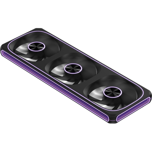 Formula V Line AIR FUSION 3 BK REVERSE, 360x120x28mm, ARBG 3pin + PWM 4pin, 500-1800 RPM, 37.83 DBA MAX, HYDRO BEARING