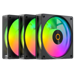 Ocypus Gamma F12 Elite BK ARGB 3 IN 1, 120x120x25mm, 4-PIN PWM, 600-1800 RPM, 26 DBA MAX, HYDRO BEARING