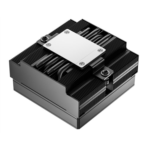 ID-COOLING IS-53-XT BLACK LGA1851/1700/1200/115X/AM5/AM4 низкопрофильный высота 53mm (24шт/кор, TDP 95W, PWM, 4 тепл.трубок + медная база, FAN 92mm, черный) BOX