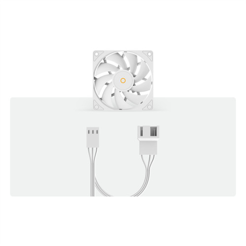 Ocypus Gamma F12 WH, 120x120x25mm, 3-PIN, 1300 RPM, 24.5 DBA MAX, HYDRO BEARING