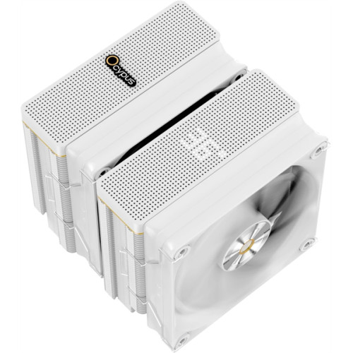 Ocypus Iota A62 WH, 2x120mm FAN, Display Panel, 6 HEAT PIPES, 4-PIN PWM, 500-2000 RPM, 29DBA, FDB, LGA115X/1200/1700/18XX, AM4/AM5