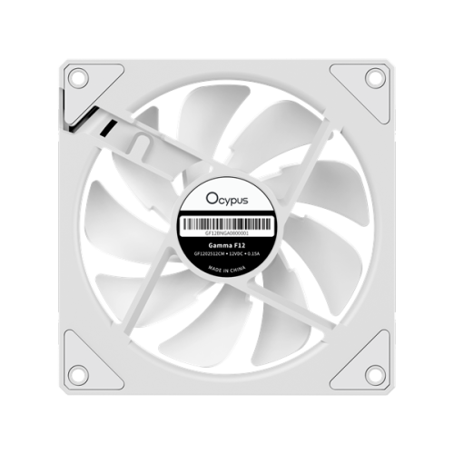Ocypus Gamma F12 WH ARGB, 120x120x25mm, 4-PIN PWM, 800-1600 RPM, 31 DBA MAX, HYDRO BEARING