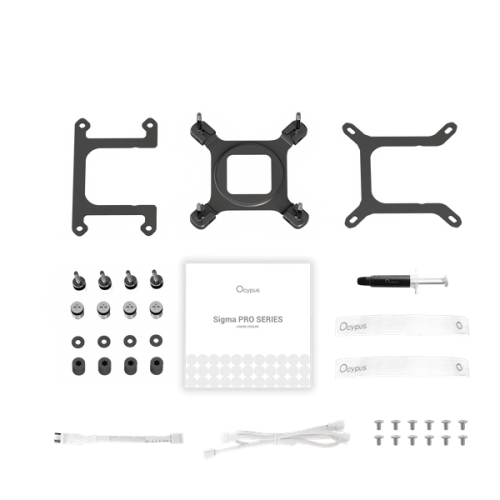 Ocypus Sigma L36 PRO WH, 360mm, LCD Pump, 3x120mm FDB fans, LGA115X/1200/1700/18XX, AM4/AM5