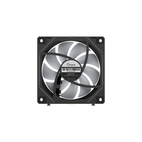 Ocypus Gamma F12 UNI BK ARGB REVERSE BLADE 3 IN 1, 3x120x120x25mm, 4-PIN PWM, 800-1800 RPM, 31 DBA MAX, HYDRO BEARING
